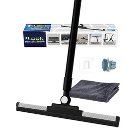 Angootao Heavy Duty Floor Squeegee, 53 Inch Long Handle Cleaning Tool
