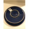 Denby England Imperial Blue Medium Coupe 8.25” Plate NWT Fire