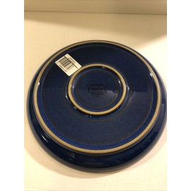 Denby England Imperial Blue Medium Coupe 8.25” Plate NWT Fire Collection