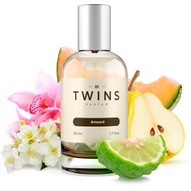 Perfume TWINS - Amouré - Eau De Parfum Inspired by J’ad.or, Long-Lasting Perfume For Women, Paraben Free, Clean Ingredients, Vegan - Spray 50 ml | 1.7 fl. Oz.