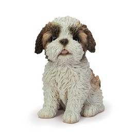 Ovia H23197 Shih Tzu Head Raise Doll Figurine, 4.7 x 3.5 x 5.1 inches (12 x 9 x 13 cm), Animal