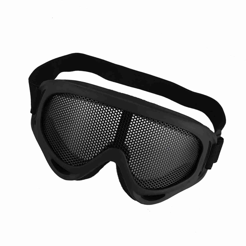X400 Tactics Mesh Goggles Steel Lenses Sunglass Outdoor Paintball Eyewear