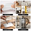 FINDAT White Thermal Labels 50 x 80 mm Rectangular Waterproof