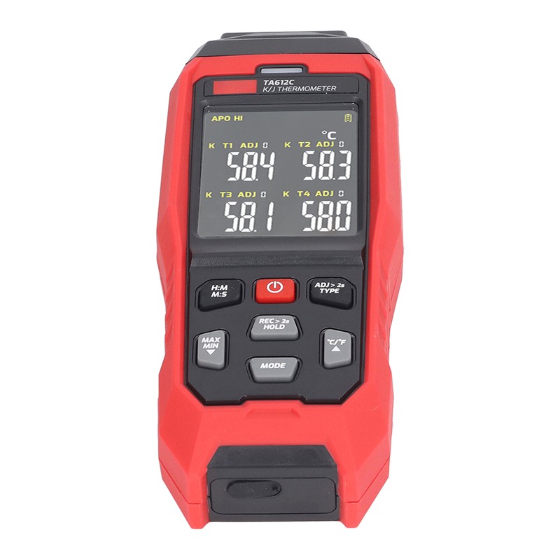 K Type Thermocouple Thermometer 4 Channel Accurate Measurement Digital Contact