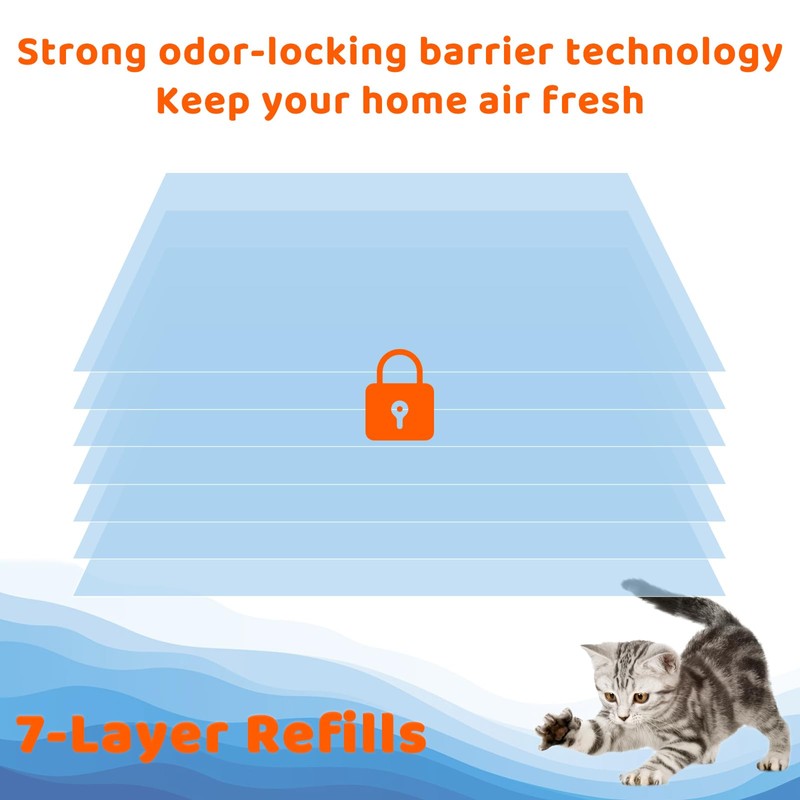 90 Bags Diaper Pail Refills Bags Compatible with Genie Easy