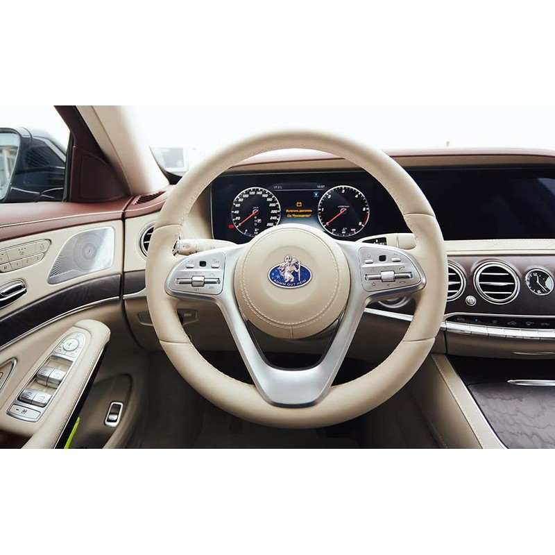 oval St Christopher Autoplakette 4.5 CM Blue