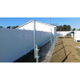 Handmade Extend-A-Post 1-5/8" OD Pipe Extension 2' Long-Clamp Onto 1-5/8" Post-Vertical-