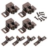sourcing map 4Pcs Cabinet Latch Double Roller Catches, Lock Stop