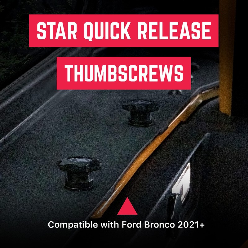 GP Star Thumb Screws, M8 Bolt Set for Easy Bronco