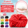 Thick Wool Thread Yarn, Red, Bulky Arm Knitting Wool Knitting,