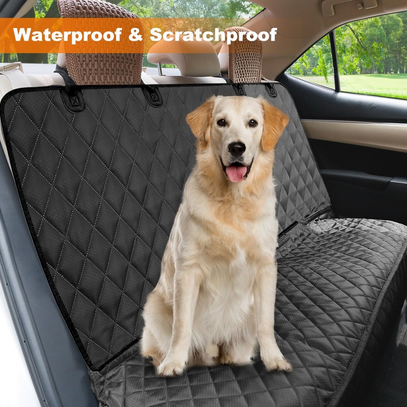 PETICON Waterproof Scratchproof Pet Bench Seat Covers for Cars, Trucks,