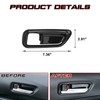 Xotic Tech 4Pcs Inner Door Handle Bowl Cover Trim Frame