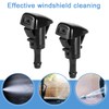 986302K100 Windshield Washer Nozzles 2 Pack Washer Jets，Compatible with 2012-2017
