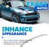 ECOTRIC Chrome Grille Hood Trim Moulding Compatible with 2009-2015 Mini