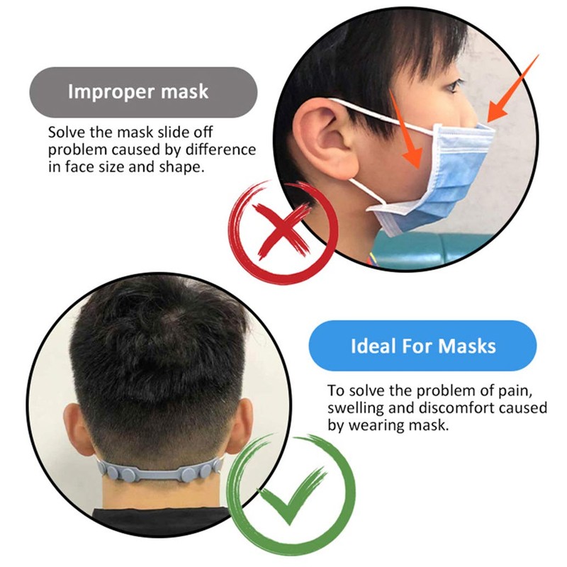 4 Pcs Mask Strap Extender, Anti-Tightening Mask Holder Hook Ear