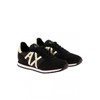 Armani Exchange Women's Rio Side Logo Trainers, Black Lt Gold.