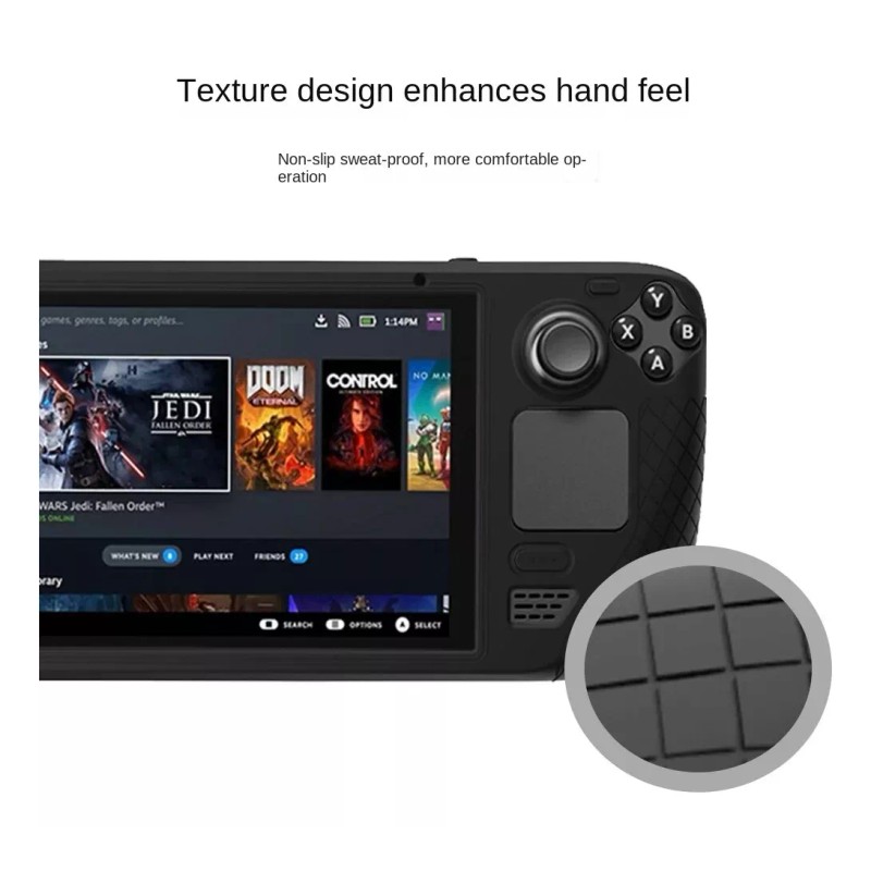 Estuchelandia Funda Cubierta Protectora Silicona Steam Deck Case Consola