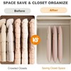 2025 Space Saving Hanging Garment Bag with Self Compression Zipper,