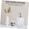 FELTECHELECTR Pump Shampoo Container Resin Soap Bottle Wall-Mounted Soap Dispenser
