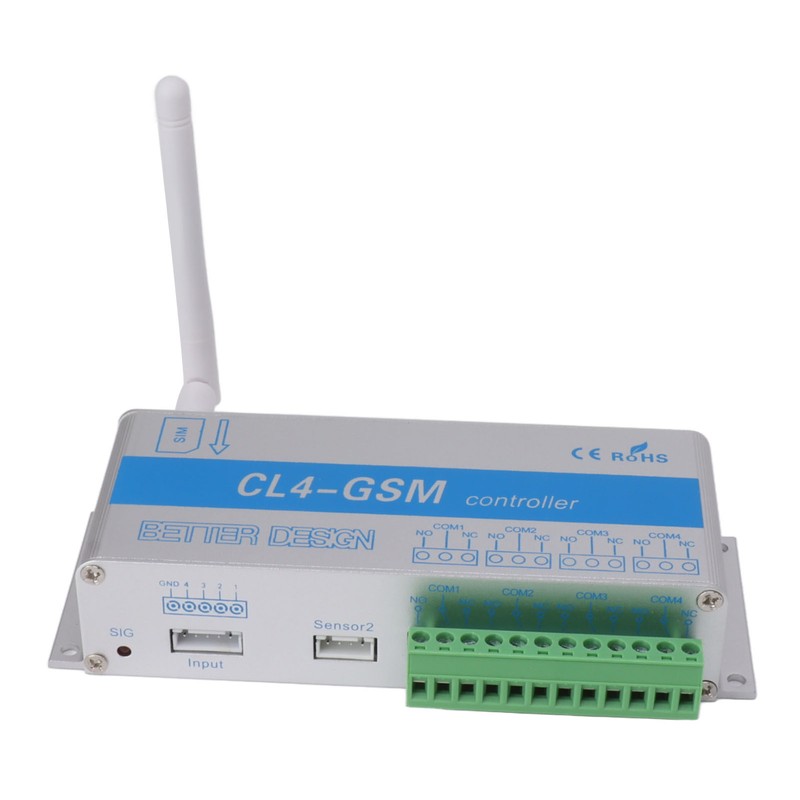 SMS GSM Gate Opener IP30 Protection Aluminum Remote Control Relay