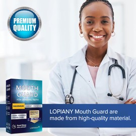 Mouth Guard for Grinding Teeth at Night, Night Guards for Teeth Grinding, Mouthguards for Grinding of Teeth, Bite Guard for Teeth Clenching Nighttime, Mouth Guard for Sleeping, 2 Sizes