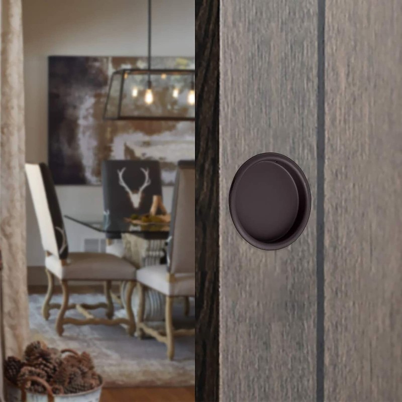 Enconker 4PCS Closet Door Finger Pull, Sliding Door Pull Cabinets