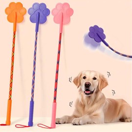 GSNYSAN 3 Pcs Dog Training Stick Pole, 16.73 Inch Puppy Training Tools Whip with Anti-Slip Handle, Outdoor and Indoor Exercise Interactive Dog Flirt Pole for Small Medium Dogs