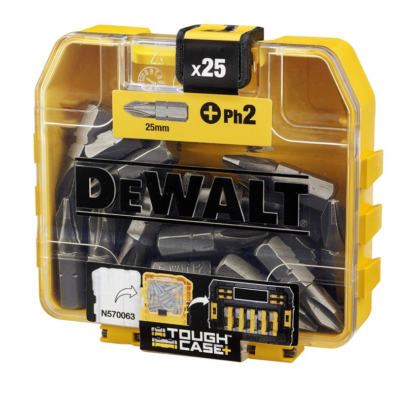 DeWalt DT71522-QZ 25mm Flip PHillips No.2 Bits (Box of 25)