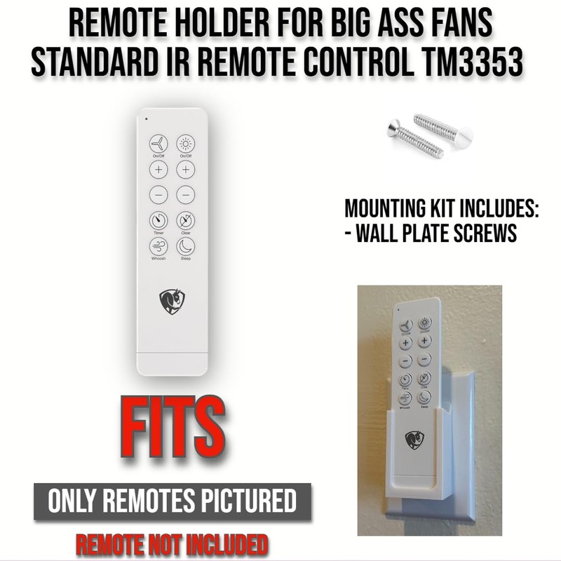Replacement Remote Control Wall Mount Holder for Standard IR Remote