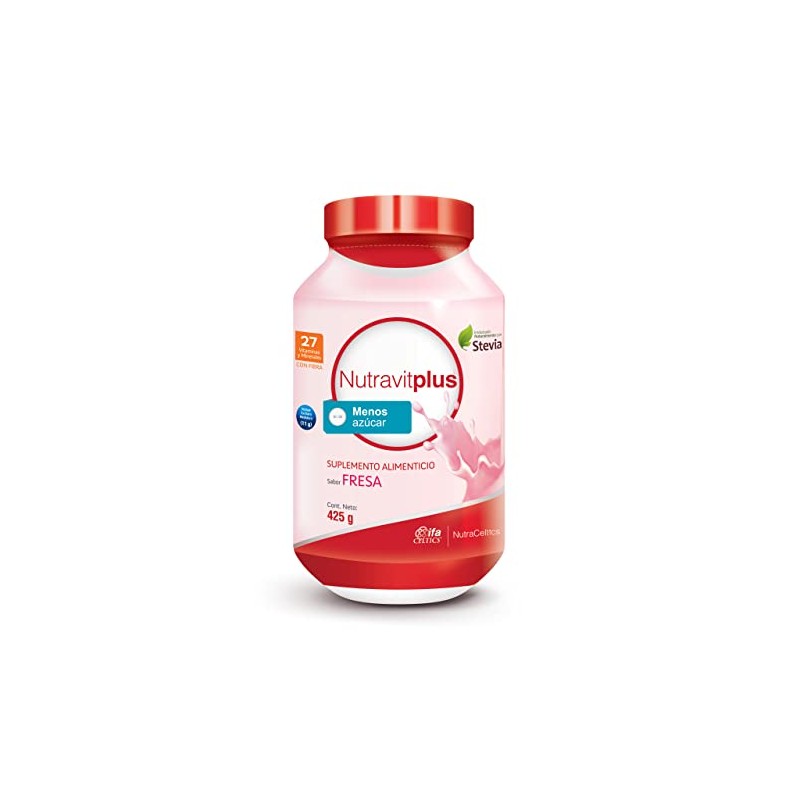 Nutra-Celtics Nutravitplus Reducido en Azúcar Suplemento Alimenticio edulzado con Stevia