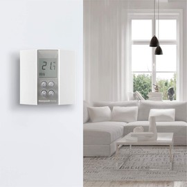 Honeywell Home T135C110AEU DT135 Digital Wired Non-programmable Thermostat, White