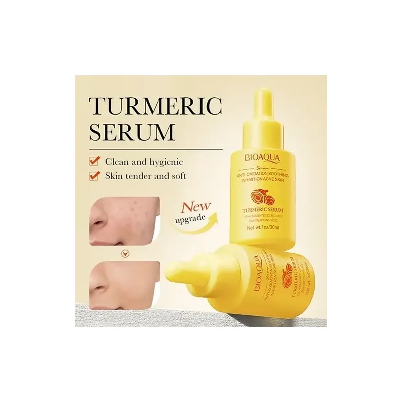 Serum De Cúrcuma Bioaqua Ácido Hialurónico Antioxidante