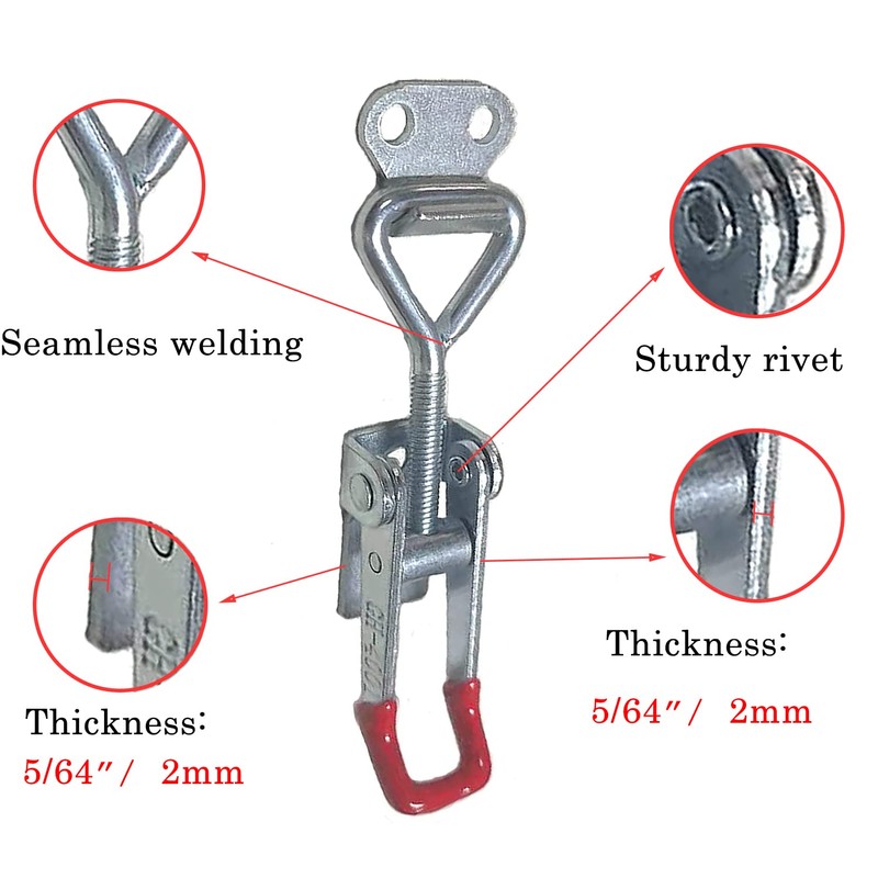 Accessbuy Toggle Clamp Latch 4001 Style,150Kg 330Lbs Holding Capacity Toggle