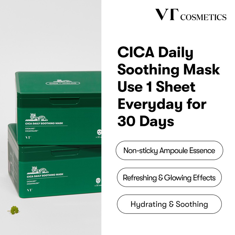 VT Cosmetics [VT Cosmetics]Cica Daily Soothing Mask (30ea)
