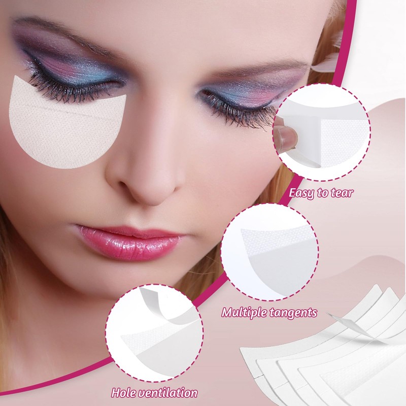 JJUNW 200 Pcs Eyeshadow Shields, Lint Free Eyeshadow Shield Gel