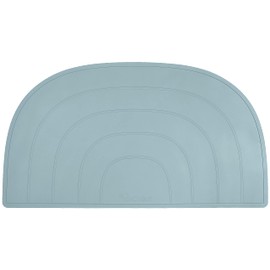Kindsgut Rainbow Placemat, Placemat, Placemat in Child-friendly Design and Subtle Colours, BPA Free, Aquamarine