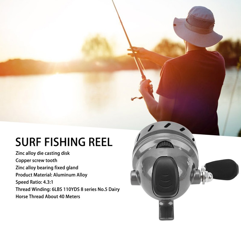 Fishing Reel Ultra Smooth Cast Fishing Reels Aluminum Alloy Round