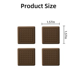 8 Pack Anti-Slip Cutting Board Stabilizer Pads Cutting Board Feet, Self-Adhesive Waterproof Rubber Feet for Furniture, Non-Marking Grips for Chopping Blocks, Shock-Absorbent, Noise Reducing (Square)