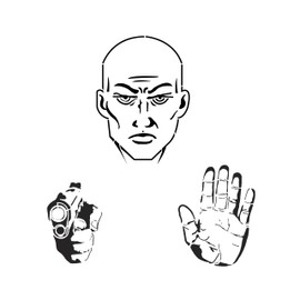 Shoot/No-Shoot Decision Target Stencils (3PK)