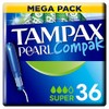Tampax Compak Pearl Super Tampons (Pack of 36)