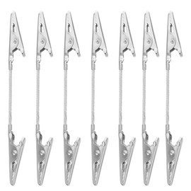 LEDmomo 20pcs Double Head Alligator Clips, Metal Wire Clips with Sturdy and Stable Grip for Photos Memo Business Cards Double Head Memo