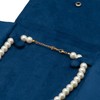 COWFEX Velvet Necklace Jewelry Travel Folder Storage Display Case (Dark