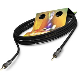 Sommer Cable GOCU-0150-SW Mini Jack Adaptor Cable 3.5 mm to Mini Jack Screwable to Pocket Transmitter Plug HICON HI-J35S-Srew-M 1.5 m