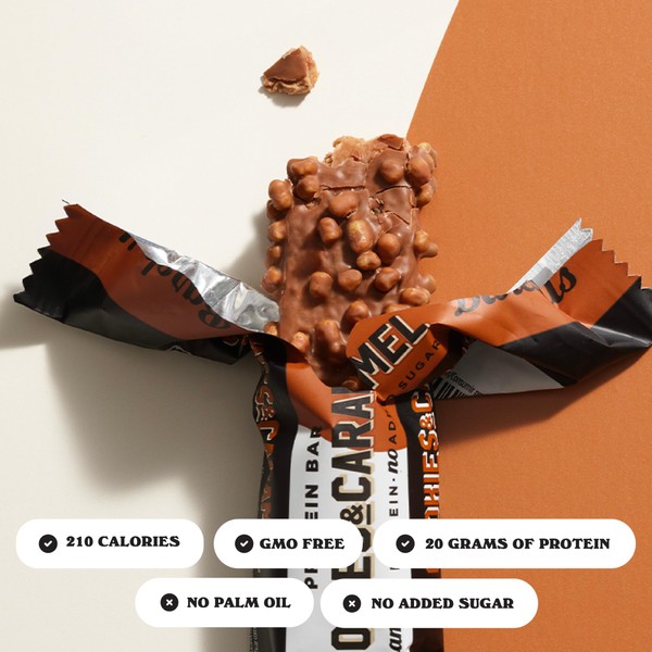 BAREBELLS Barebells Protein Bars Cookies and Caramel - 12 Count,
