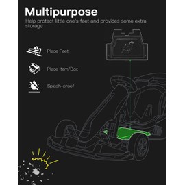 Stio Safety Pedal for GoKart Pro & Kit - Compatible with Ninebot by Segway GoKart PRO - Stainless Steel Bezel Spare Parts Accessories