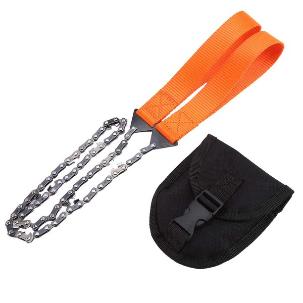 Fdit Survival Chainsaw Portable Handheld Survival Chainsaw Emergency Chainsaw with