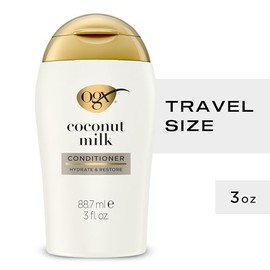 OGX, Acondicionador Reparador de Aceite de Coco, Ingredientes Botánicos, Tamaño de Viaje, 88.7 ml