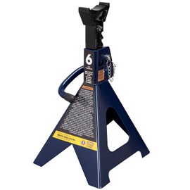 TCE 6 Ton (12,000 LBs) Capacity Double Locking Steel Jack Stands, 2 Pack, Blue, AT46002AU