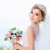 Crystal Rhinestones Wedding Tiara with Comb for Bridal Wedding Princess