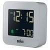 Braun Digital Travel Alarm Clock with Snooze, Compact Size, Negative